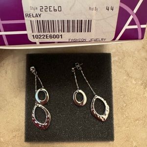 Lia Sophia silver earrings